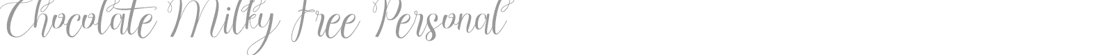 Chocolate Milky font preview